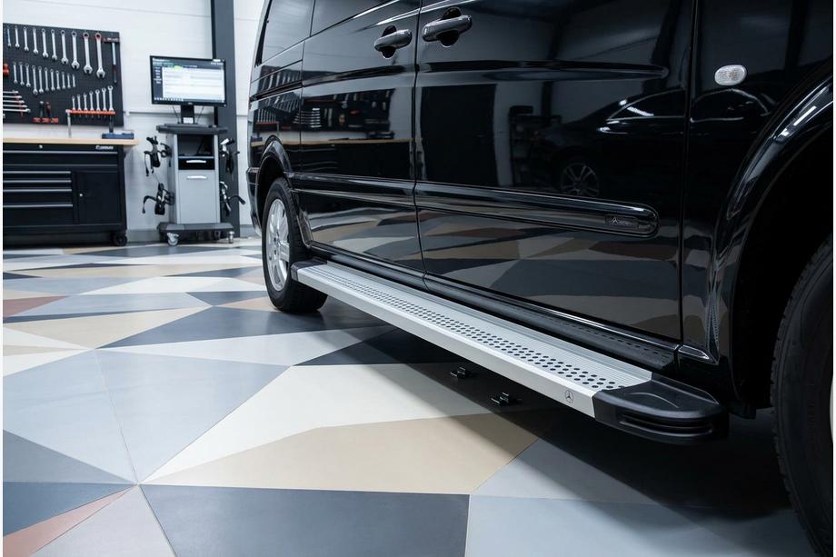 Mercedes Vito W639 2004-2014 Progi Boczne Maya V2 (2 szt., Aluminium) Image