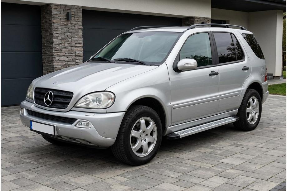 Mercedes ML W163 1997-2005 Progi Boczne Maya V2 (2 szt., Aluminium) Zdjęcia 1