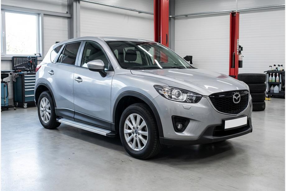 Mazda CX-5 2012-2017 Progi Boczne Maya V2 (2 szt., Aluminium) Image