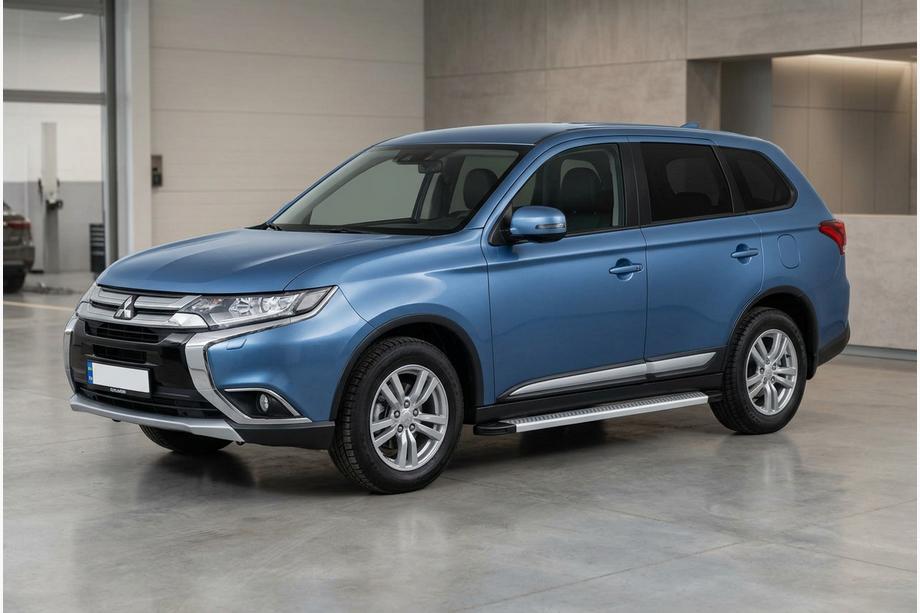 Mitsubishi Outlander 2012-2021 Progi Boczne Maya V2 (2 szt., Aluminium) Image