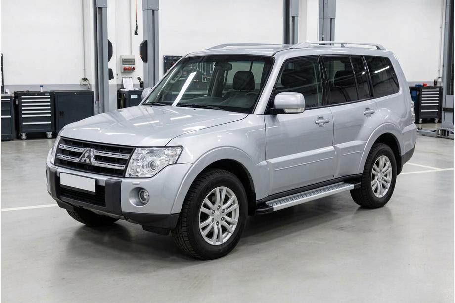 Mitsubishi Pajero Wagon IV 2006-2021 Progi Boczne Maya V2 (2 szt., Aluminium) Image