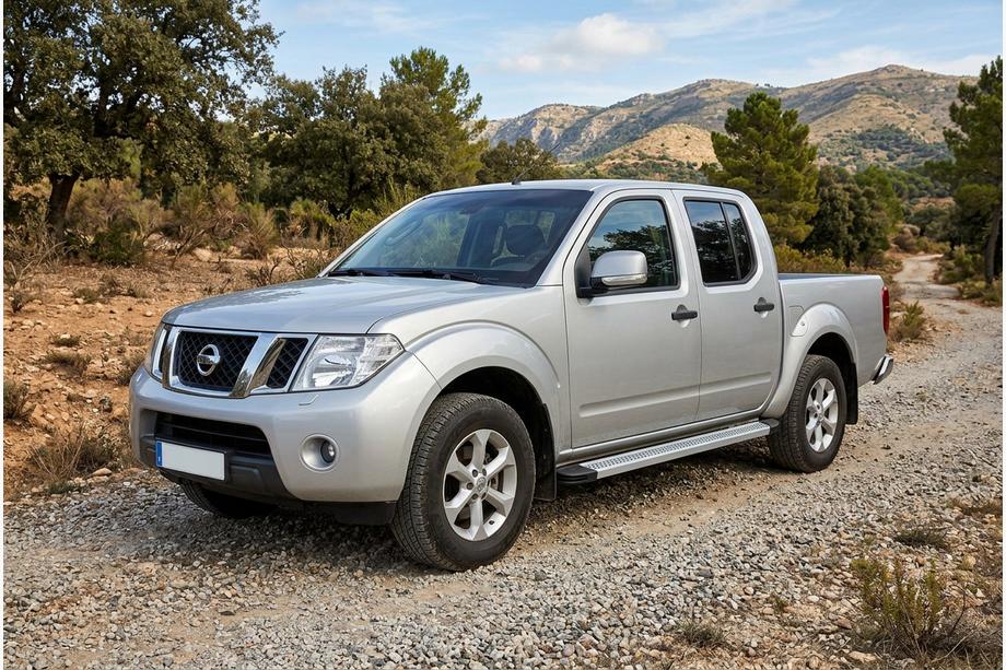 Nissan Navara 2006-2015 Progi Boczne Maya V2 (2 szt., Aluminium) Image