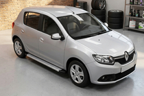 Renault Sandero 2013-2022 Progi Boczne Maya V2 (2 szt., Aluminium) zdjęcia 1