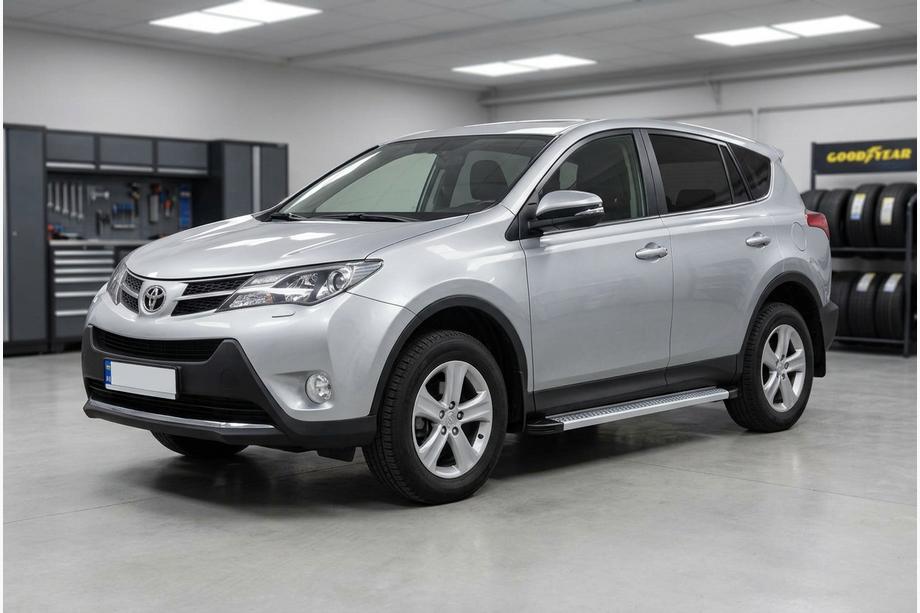 Toyota Rav 4 2013-2018 Progi Boczne Maya V2 (2 szt., Aluminium) Image