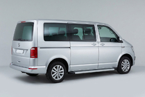 Volkswagen T6 2015-2024 Progi Boczne Maya V2 (2 szt., Aluminium) Długa Baza zdjęcia 1