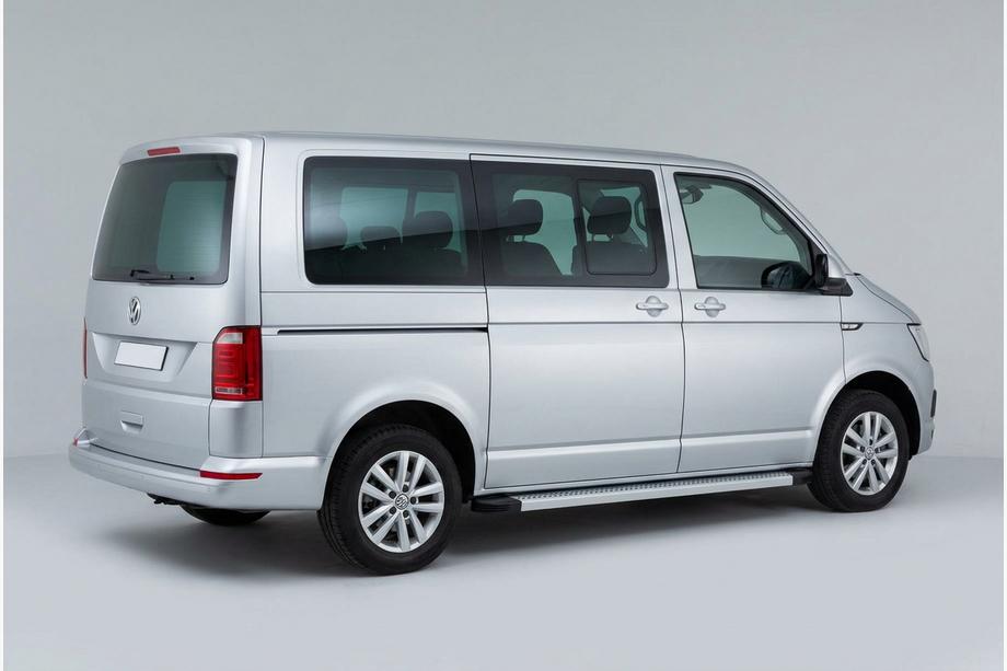 Volkswagen T6 2015-2024 Progi Boczne Maya V2 (2 szt., Aluminium) Długa Baza Image