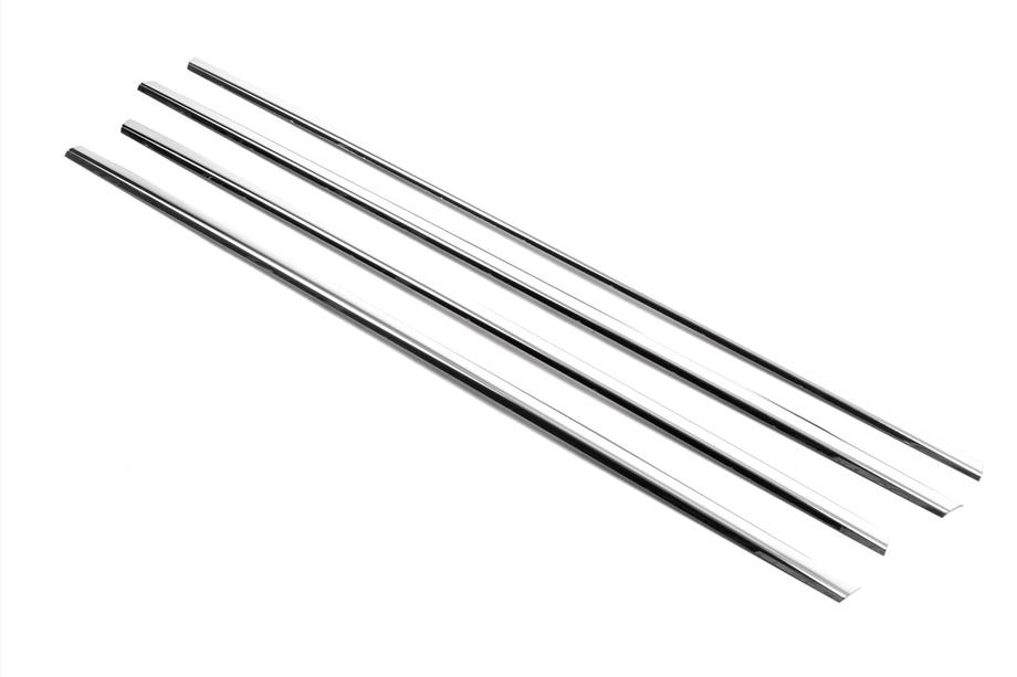 Renault Megane II 2004-2009 Zewnętrzne listwy ozdobne okien stal nierdzewna (4 szt) SD/SW, Carmos - Stal Turecka Zdjęcia 7