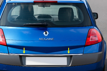 Renault Megane II 2004-2009 Listwa bagażnika stal nierdzewna HB, Carmos - Stal Turecka zdjęcia 1