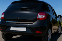Renault Sandero 2013-2022 Nakładka na zderzak bagażnika stal nierdzewna zdjęcia 1