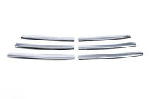 Renault Trafic 2001–2015 Chromowane Nakładki na Grill 2007-2015 (6 szt, Stal Nierdzewna) Carmos - Turecka Stal Nierdzewna zdjęcia 5