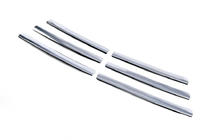 Renault Trafic 2001–2015 Chromowane Nakładki na Grill 2007-2015 (6 szt, Stal Nierdzewna) Carmos - Turecka Stal Nierdzewna zdjęcia 4