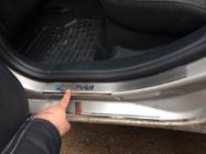 Skoda Octavia II A5 2010-2013 Nakładki progowe Nataniko (8 szt, stal nierdzewna) zdjęcia 5