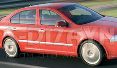 Skoda Octavia II A5 2010-2013 Nakładki na listwy (4 szt, stal nierdzewna) OmsaLine - Wloska Stal Nierdzewna zdjęcia 2