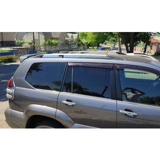 Relingi dachowe Chrom tureckie Toyota Land Cruiser Prado 120 2002-2009 zdjęcia 2