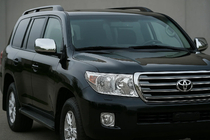Toyota Land Cruiser 200 2007-2021 Nakładki na Lusterka 2008-2012 (2 szt, Stal Nierdzewna) Carmos - Turecka Stal Nierdzewna zdjęcia 1