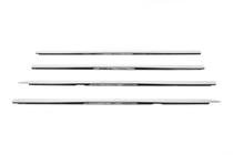 Volkswagen Golf 4 1997-2006 Zewnętrzne listwy ozdobne okien stal nierdzewna (4 szt) Carmos - Turecka Stal Nierdzewna zdjęcia 2