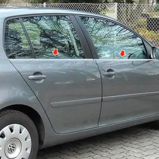 Zewnętrzne listwy ramki szyb stal nierdzewna (4 szt) zdjęcia 1