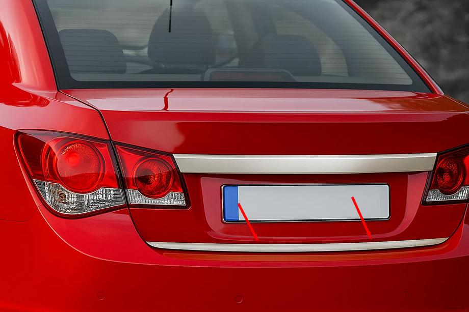 Chevrolet Cruze 2009–2015 Nakładka na zderzak bagażnika stal nierdzewna Zdjęcia 2