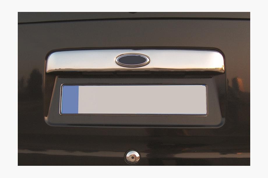 Ford Connect 2006–2009 Listwa chromowana nad tablicą rejestracyjną (montaż na oryginał, z miejscem na logo, stal nierdzewna) OmsaLine - Włoska Stal Nierdzewna Image