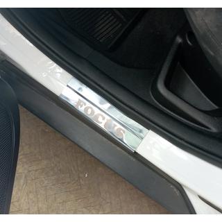 Nakładki progowe ze stali nierdzewnej Carmos V1 (4 szt.) Ford Focus III 2011-2017 zdjęcia 3