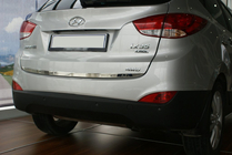 Hyundai IX-35 2010-2015 Listwa bagażnika stal nierdzewna OmsaLine - Włoska Stal Nierdzewna zdjęcia 1