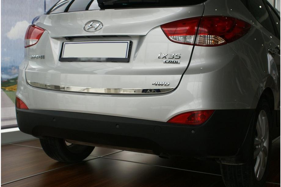 Hyundai IX-35 2010-2015 Listwa bagażnika stal nierdzewna OmsaLine - Włoska Stal Nierdzewna Image