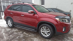 Kia Sorento II XM 2009-2014 Listwy Ozdobne na Okna (6 szt, Stal Nierdzewna) zdjęcia 1