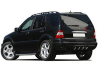 Mercedes ML W163 1997-2005 Listwa chromowana nad tablicą rejestracyjną (stal nierdzewna) zdjęcia 2