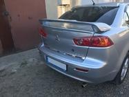 Mitsubishi Lancer X 2008- Listwa ochronna tylnego zderzaka stal nierdzewna Carmos - Turecka Stal Nierdzewna zdjęcia 2