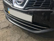 Nissan Qashqai 2010-2014 Listwy na dolną kratkę (2 szt., stal nierdzewna) zdjęcia 6
