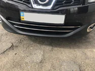 Nissan Qashqai 2010-2014 Listwy na dolną kratkę (2 szt., stal nierdzewna) zdjęcia 4