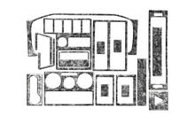 Volkswagen T4 Caravelle/Multivan 1990–2003 Nakładki na deskę rozdzielczą (1999-2003) Drewno zdjęcia 4