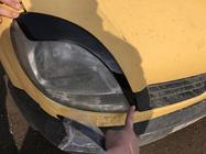 Renault Kangoo 1998-2008 Brewki na Reflektory (2 szt., Czarny ABS) (2003-2008) Czarny Mat zdjęcia 2