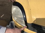 Renault Kangoo 1998-2008 Brewki na Reflektory (2 szt., Czarny ABS) (2003-2008) Czarny Mat zdjęcia 4
