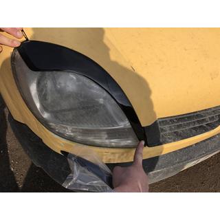 Brewki na Reflektory (2 szt., Czarny ABS) (2003-2008) Renault Kangoo 1998-2008 zdjęcia 2
