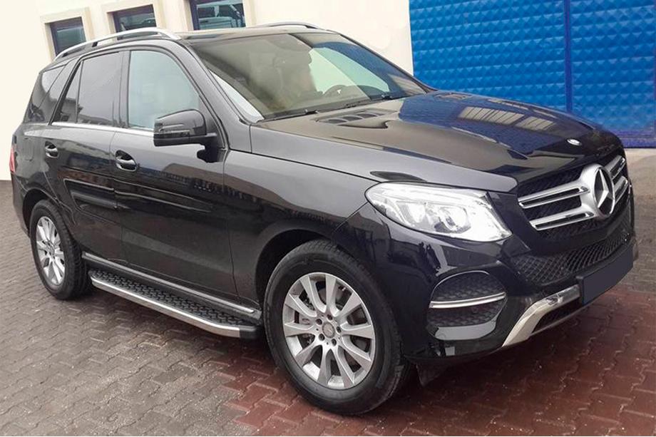 Mercedes GLE/ML class W166 2011-2018 Progi Boczné BlackLine (2 szt., Aluminium) Image