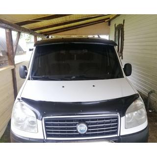 Daszek na przednia szybe (czarny polysk, 5mm) Fiat Doblo I 2005-2010 zdjęcia 3