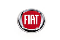 Fiat Emblemat (czerwony V1, samoprzylepny) 85 mm zdjęcia 1