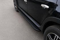 Renault Duster 2008–2017 Progi Boczné Tayga Black (2 szt., Aluminium) zdjęcia 1