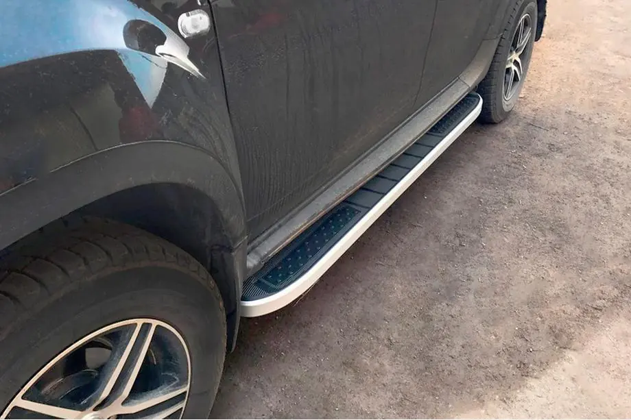 Dacia Duster 2008-2018 Progi Boczné Tayga Grey V2 (2 szt., Aluminium) Image