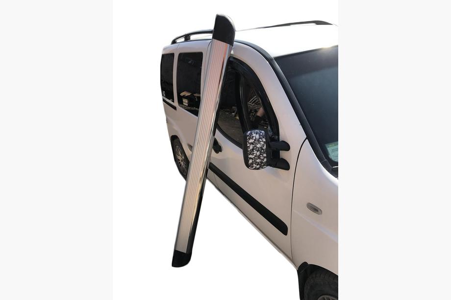 Peugeot Partner Tepee 2008-2018 Progi Boczne Omsa Chrome (2 szt., Aluminium) Image