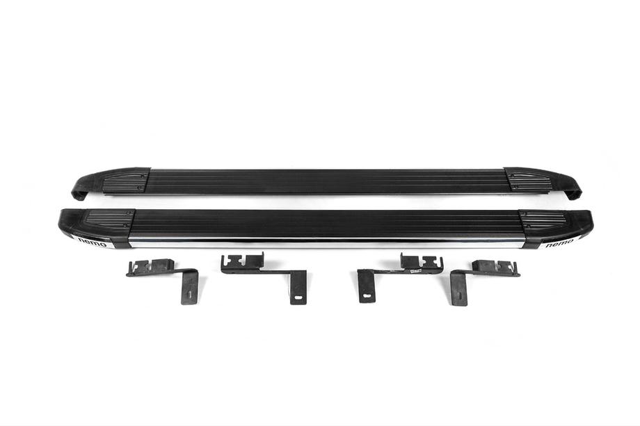 Citroen Nemo 2007-2017 Progi boczne Omsa Black (2 szt., aluminium) Image