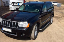 Jeep Grand Cherokee WK 2004-2010 Progi Boczne Maydos V2 (2 szt., stal nierdzewna) zdjęcia 2