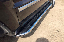 Jeep Grand Cherokee WK 2004-2010 Progi Boczne Maydos V2 (2 szt., stal nierdzewna) zdjęcia 6