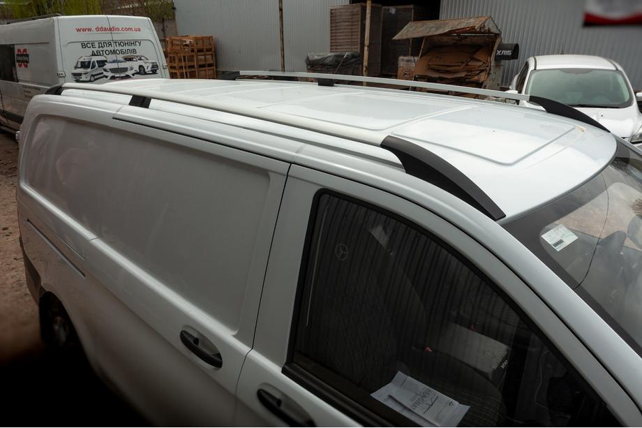 Mercedes Vito/V-class W447 2014- Relingi Dachowe ELITE Chrom (Stopka Plastikowa) Średni Rozstaw Osi (LONG) Image