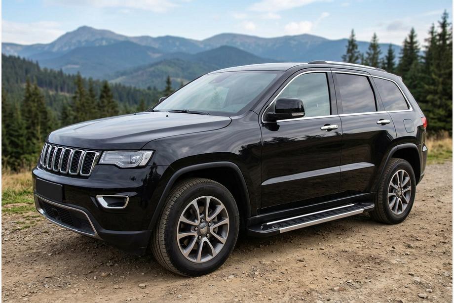 Jeep Grand Cherokee WK2 2010-2021 Progi Boczné RedLine V1 (2 szt., Aluminium) Image