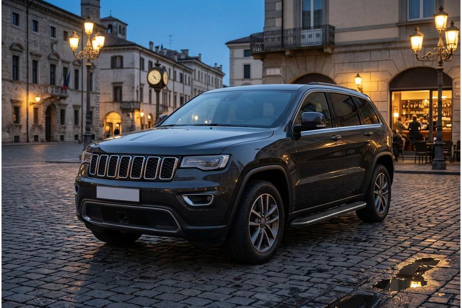 Jeep Grand Cherokee WK2 2010-2021 Progi Boczné Bosphorus Black (2 szt., Aluminium) Image