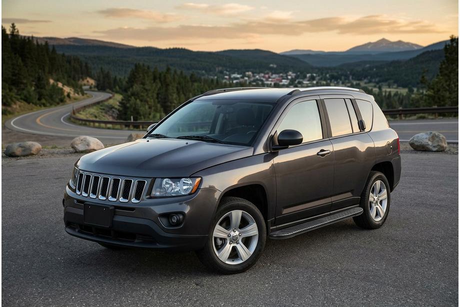 Jeep Compass 2006-2016 Progi Boczné Bosphorus Black (2 szt., Aluminium) Image