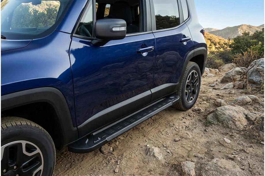 Jeep Renegade 2014- Progi Boczne RedLine Black (2 szt., Aluminium) Image