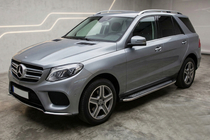 Mercedes GLE/ML class W166 2011-2018 Progi Boczne Maydos V2 (2 szt., stal nierdzewna) zdjęcia 1